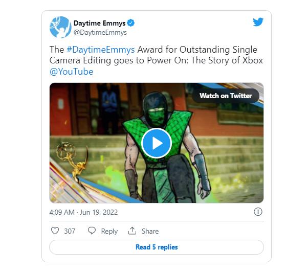 Xbox награжден дневной 'Эмми' Twitter